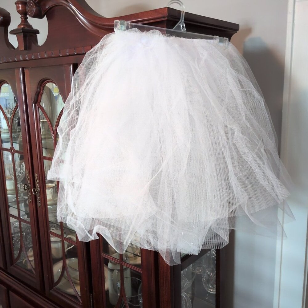 White tulle tutu women's size M